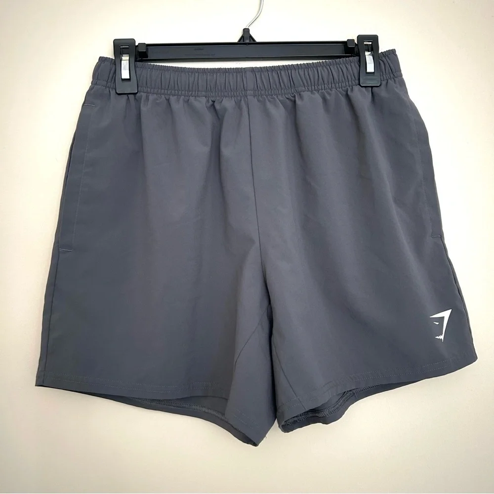 🔆🔹 Gymshark Arrival 5” Men’s Gray Athletic Training Running Shorts